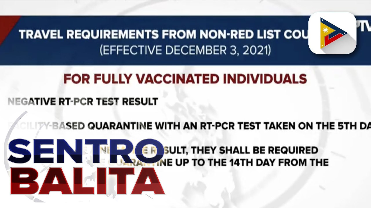 Mas mahigpit na testing at quarantine protocols...