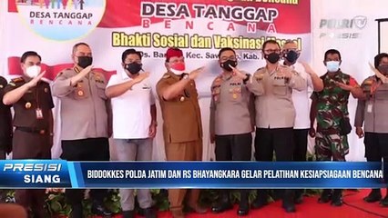 Bidokkes Polda Jatim dan RS Bhayangkara Nganjuk gelar Pelatihan Kesiapan Bencana