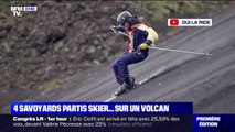 Le défi fou de quatre savoyards partis skier sur les flancs (sans neige) de l'Etna