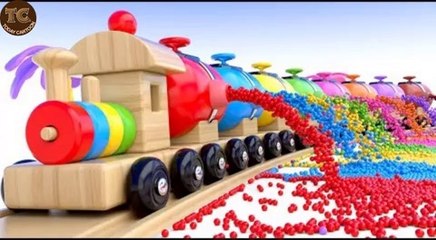 Learn Colors with Preschool Toy Train and Color Balls - Shapes & Colors Collection for Children
