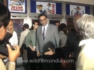 Bollywood film premier_ Jeans launches with Aishwarya Rai Bachchan and Suniel Shetty