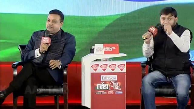 When Sambit Patra pats Kanhaiya Kumar's back