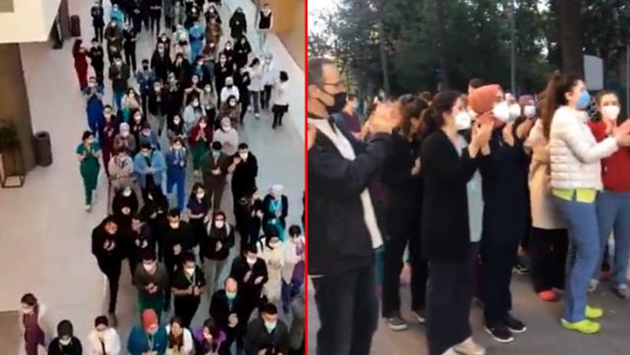 Hekimlere yapılan zam diğer sağlık çalışanlarını ayağa kaldırdı! Hastanelerden protesto görüntüleri yağıyor