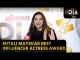 Mitali Mayekar wins the Best Influencer Actress Award at DIA Lokmat Digital Influencer Awards 2021