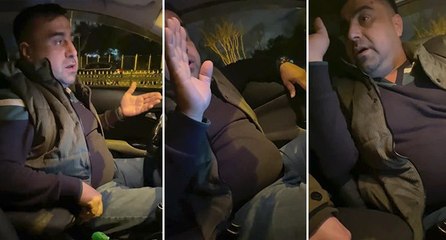 Trafiğe girmek istemeyen taksici: Gel sen sür