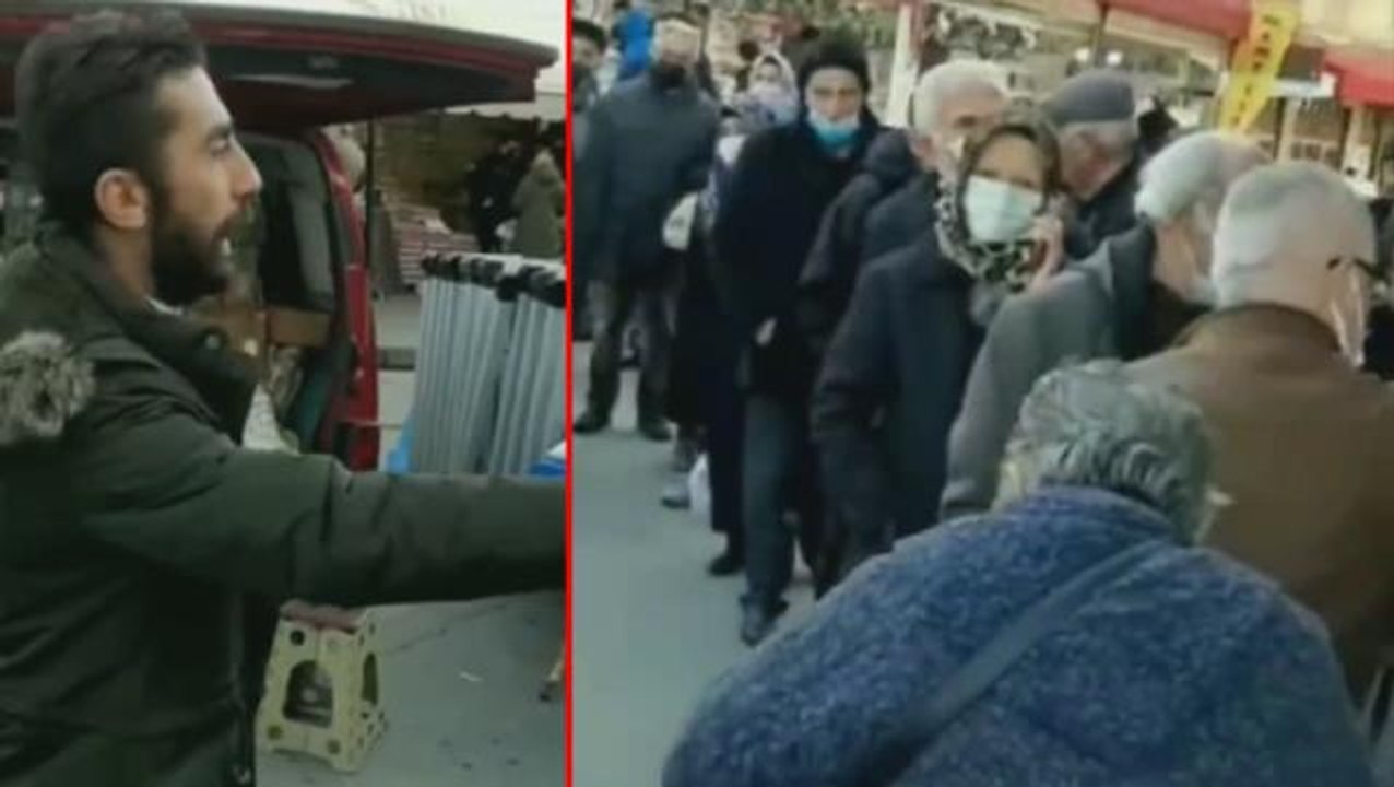 Ekmek kuyruğundaki vatandaşlara "Ot yiyin ot, bunlar iyi günleriniz" diye bağıran adam büyük tepki çekti