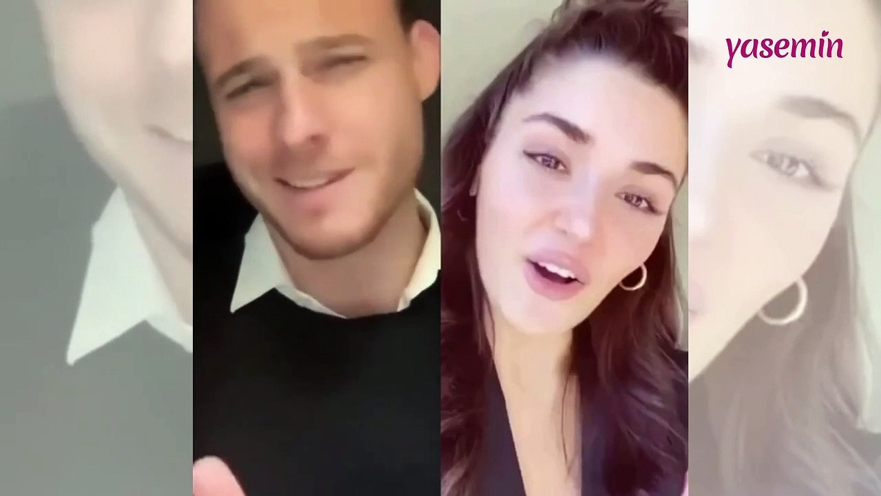Kerem Bürsin ve Hande Erçel aldıkları ödüle İngilizce konuşarak teşekkür etti