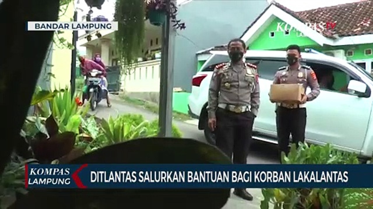Ditlantas Salurkan Bantuan Bagi Korban Lakalantas