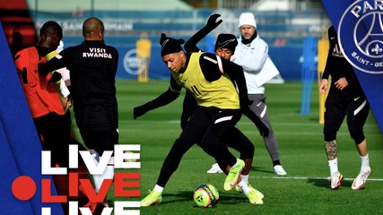 Replay : 15 minutes d'entraînement avant RC Lens - Paris Saint-Germain