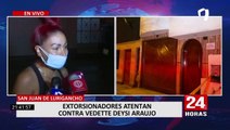 Deysi Araujo: sujetos balean casa de vecino de la bailarina en SJL