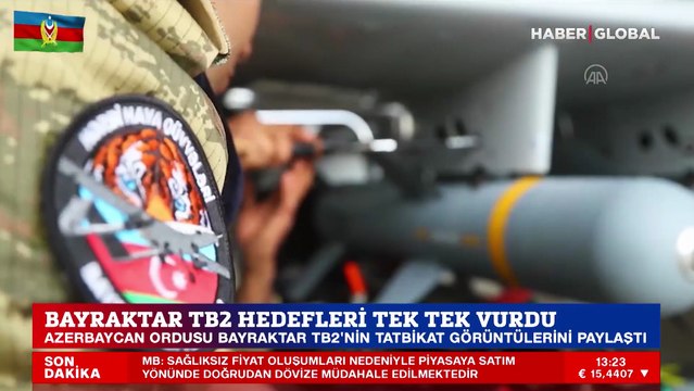 Azerbaycan Ordusu, Bayraktar TB2'nin tatbikat görüntülerini paylaştı