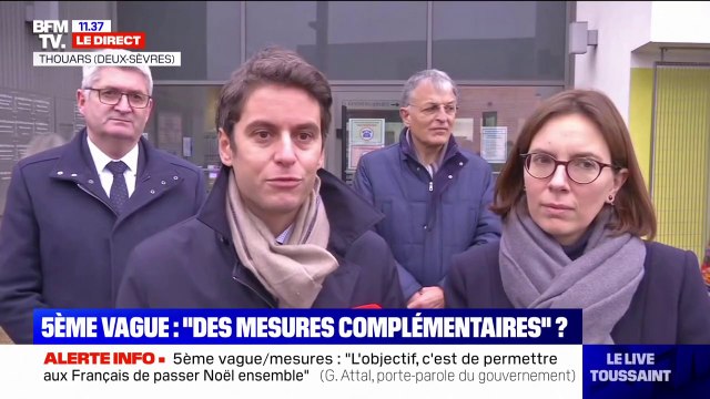 5ème vague: selon Gabriel Attal, l'objectif du gouvernement est de permettre aux Français de passer Noël ensemble