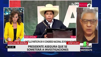 Élice sobre declaraciones de Castillo en el IV Congreso de Rondas Campesinas: "El presidente esta mal asesorado"