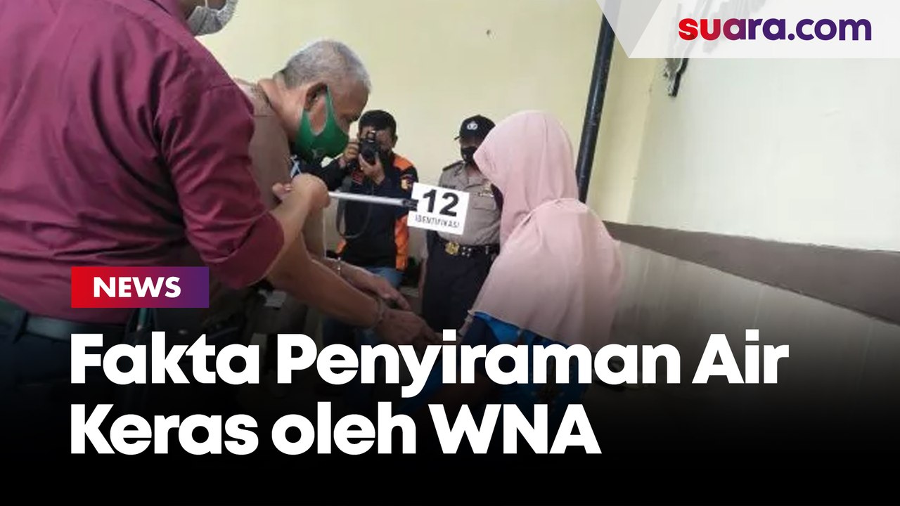 42 Adegan Rekontruksi Penyiraman Air Keras, Fakta Air Keras Dalam Tubuh Terungkap