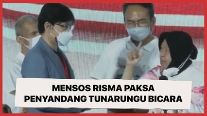 Heboh Mensos Risma Paksa Penyandang Tunarungu Bicara, Tuai Kecaman