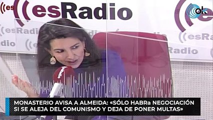 Monasterio avisa a Almeida: «Sólo habrá negociación si se aleja del comunismo y deja de poner multas»