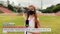 Um hotel de luxo vai ocupar dois andares do prédio que será erguido no estádio do Pacaembu. Moradores da região temem que o local deixe de ser acessível.