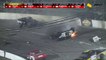 NASCAR Pro Truck 2021 Five Flags Speedway Massive Crash Flips Johnson Heil