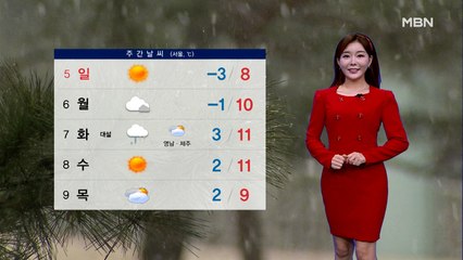 [종합뉴스 날씨]주말 맑고 영하권 추위…동해안 대기 건조
