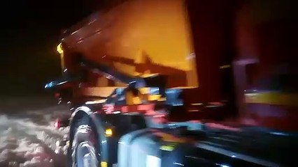 Rescate de dos personas en el puerto de Estacadas de Trueba