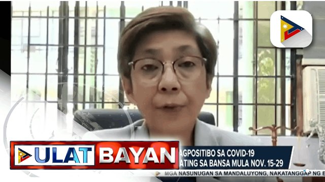 DOH, kinumpirmang nagpositibo sa COVID-19 ang tatlong biyaherong dumating sa bansa mula Nov. 15-29
