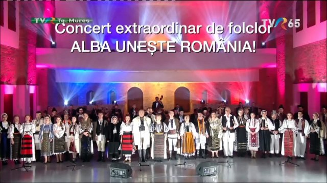 Interpreti de muzica populara - Desteapta-te, romane! (Spectcol „Alba uneste Romania” - TVR 3 - 01.12.2021)