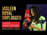 Jasleen Royal Unplugged at Lokmat Most Stylish Awards 2021