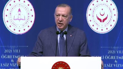 Cumhurbaşkanı Erdoğan: "Hazırlıklarını tamamladığımız Öğretmenlik Meslek Kanunu'nu inşallah çok kısa sürede TBMM'nin takdirine sunacağız"