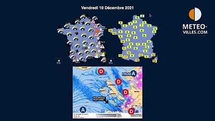 prévisions météo du vendredi 10 décembre 2021