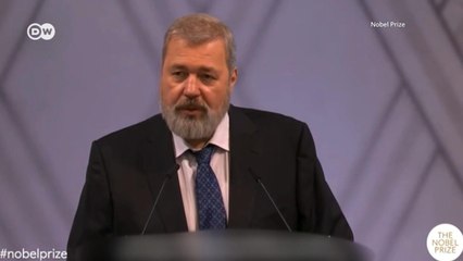 Главреду "Новой газеты" Дмитрию Муратову вручили Нобелевскую премию мира (10.12.2021)