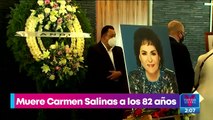 Así dan el último adiós a Carmen Salinas en su funeral