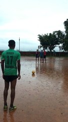 Football Free Kick Goes Flying in Wrong Direction
