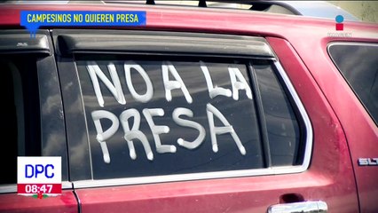 Campesinos protestan por construcción de una presa en Chihuahua