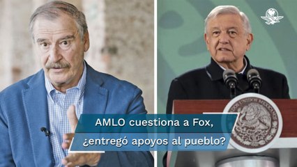 AMLO critica a Vicente Fox por llamarle “migajas” a apoyos de programas sociales