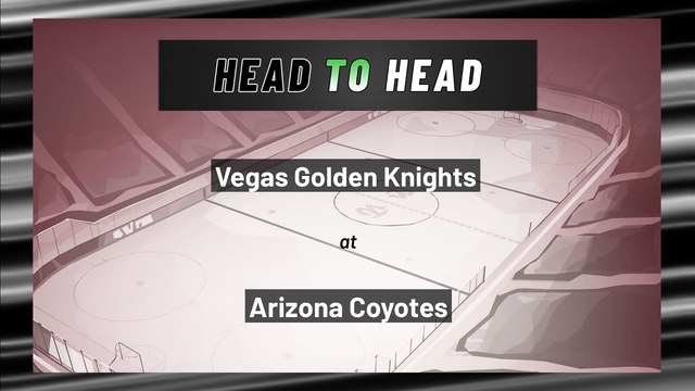 Arizona Coyotes vs Vegas Golden Knights: Moneyline