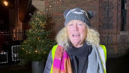 Cllr Lulu Bowerman at the Emsworth Christmas lights switch-on 2021