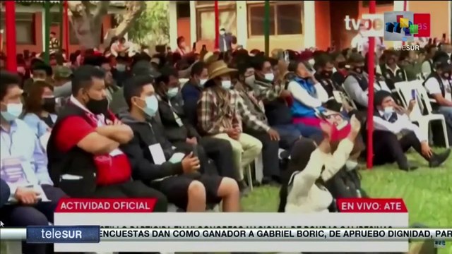 teleSUR Noticias 17:30 03-12: Pedro Castillo propone a campesinos combatir la corrupción