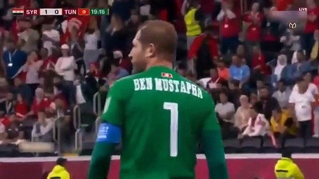 ملخص مباراة تونس وسوريا 2/0 | طرد بن رمضان | اهداف سوريا وتونس اليوم