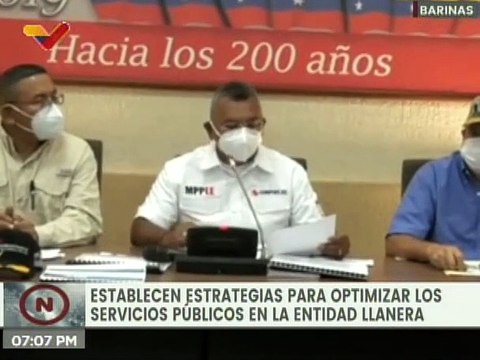 Entérate | Establecen estrategias con el fin de optimizar los servicios públicos en el Edo. Barinas