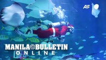 Underwater Santa puts on a show at Seoul aquarium