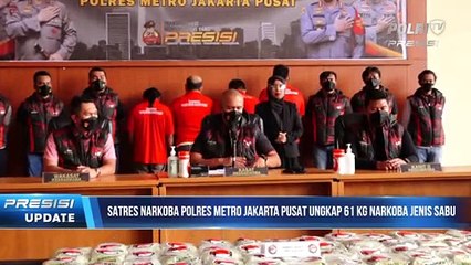 Satgas Narkoba Polres Metro Jakarta Pusat Ungkap Peredaran Narkoba Jenis Sabu