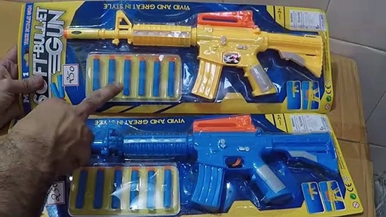 Unboxing and Review of Soft Bullet Gun with soft foam bullets for kids