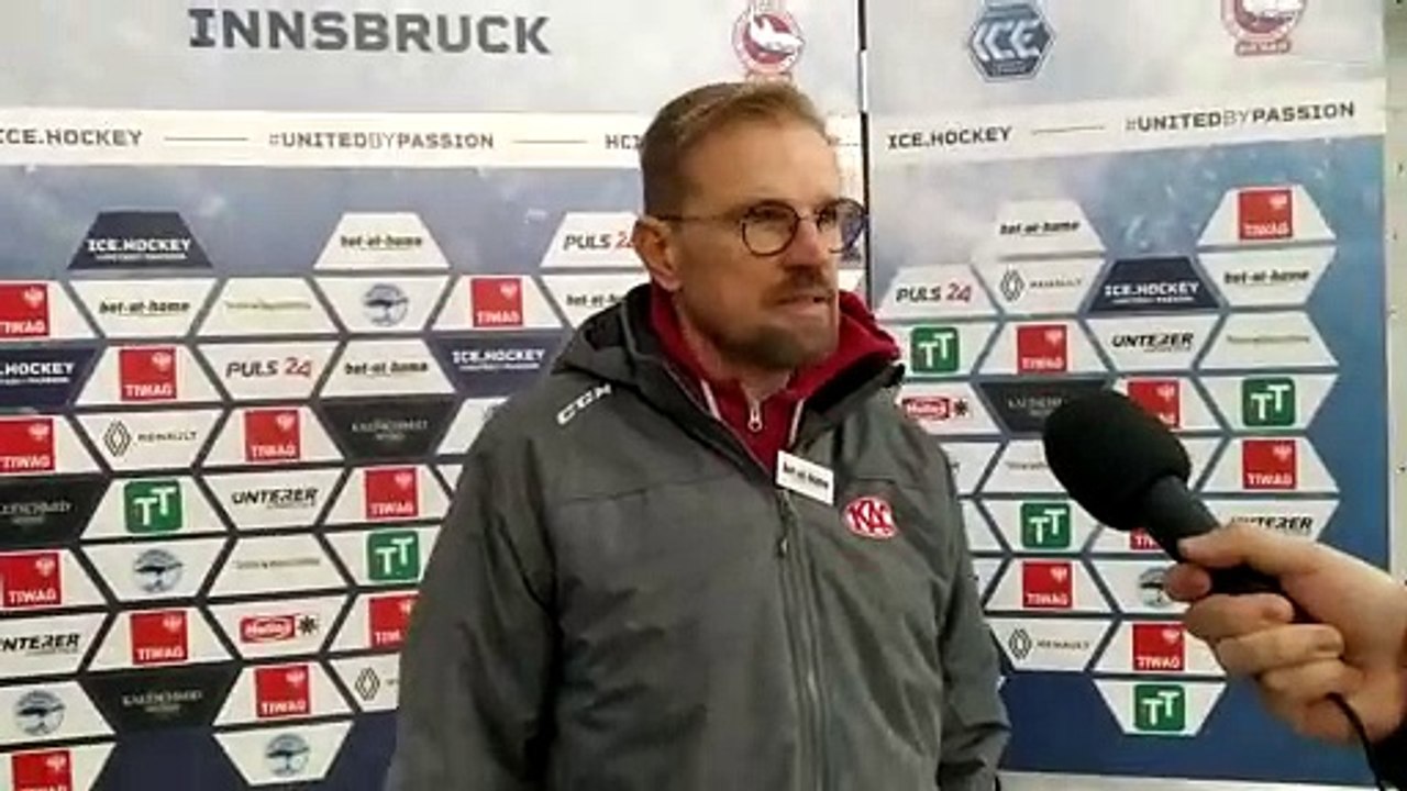 23.Runde: Petri Matikainen (KAC) nach Sieg über Innsbruck