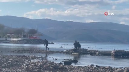 İznik'teki tarihi bazilika kuraklıktan dolayı su üstüne çıktı