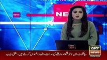 MQM Pakistan leader Waseem Akhtar talks to media