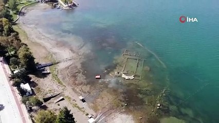 İznik’teki tarihi bazilika kuraklıktan dolayı su üstüne çıktı