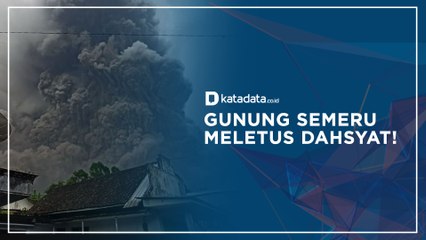 Gunung Semeru Meletus Dahsyat! Warga Berlarian Ketakutan