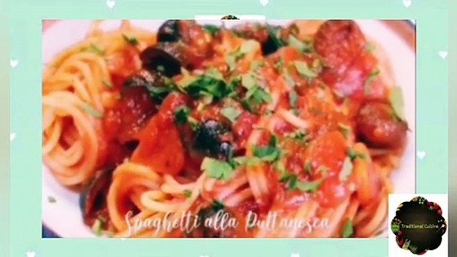 Traditional Italian Spaghetti alla Puttanesca