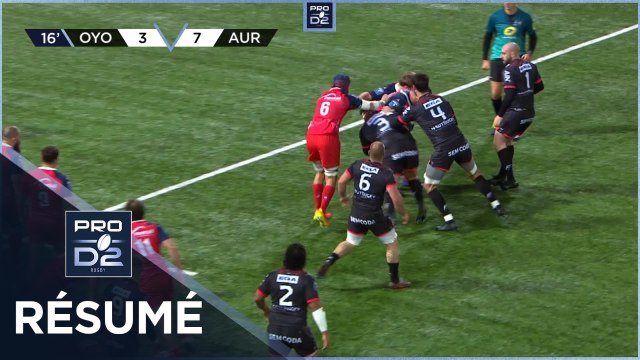 PRO D2 - Résumé Oyonnax Rugby-Stade Aurillacois: 32-15 - J13 - Saison 2021/2022