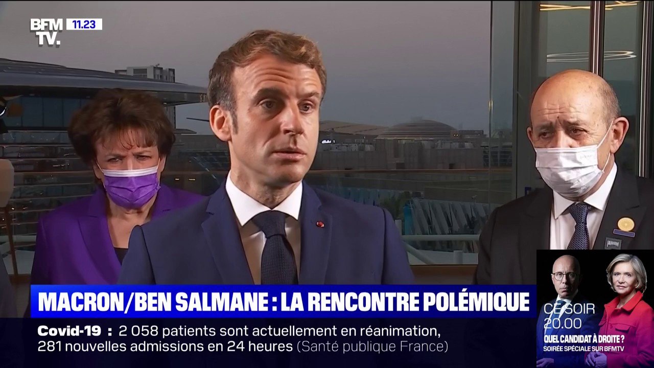 Rencontre entre Emmanuel Macron et Mohammed ben Salmane: le président de la République affirme que "ça ne veut pas dire que je cautionne, ça ne veut pas dire que j'oublie"
